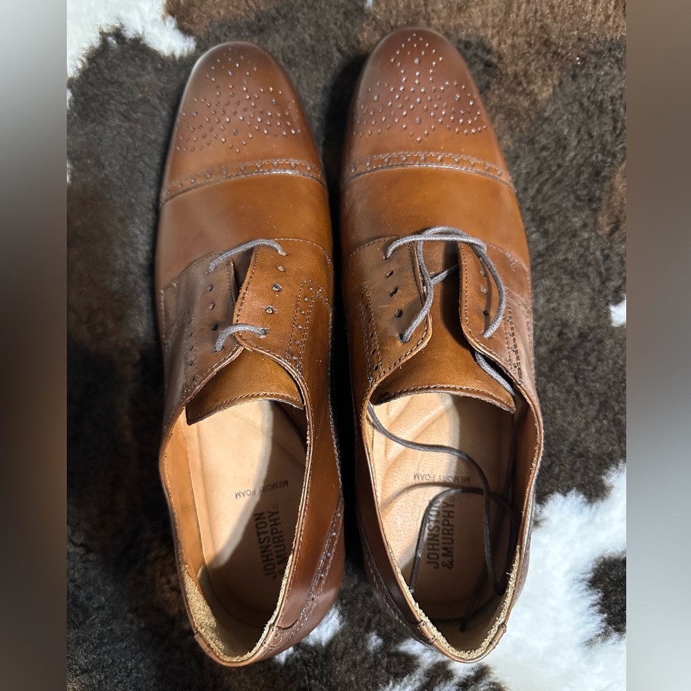 Johnston & Murphy Men’s 13 Brown Leather Shoes
